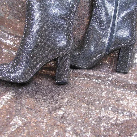 INC sparkly knee high boots 7.5 - Picture 4 of 11